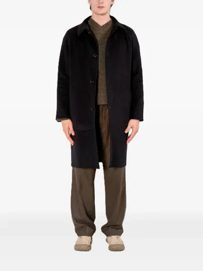 Paltò Maurilio Db Button-up Coat In Blue