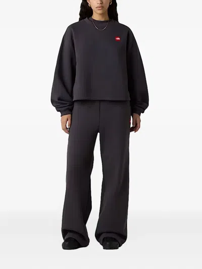 The North Face Logo-patch Cotton-blend Sweatshirt In Brown