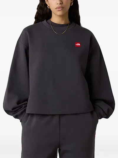 The North Face Logo-patch Cotton-blend Sweatshirt In Brown