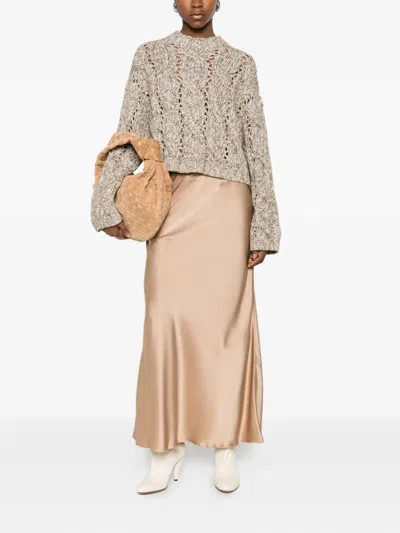 Brunello Cucinelli Sequin-embellished Jumper In Neutral