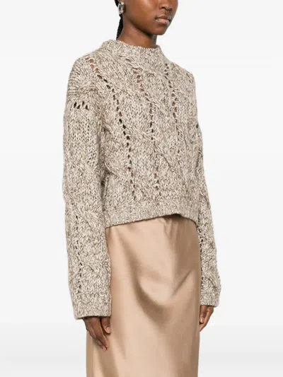 Brunello Cucinelli Sequin-embellished Jumper In Neutral