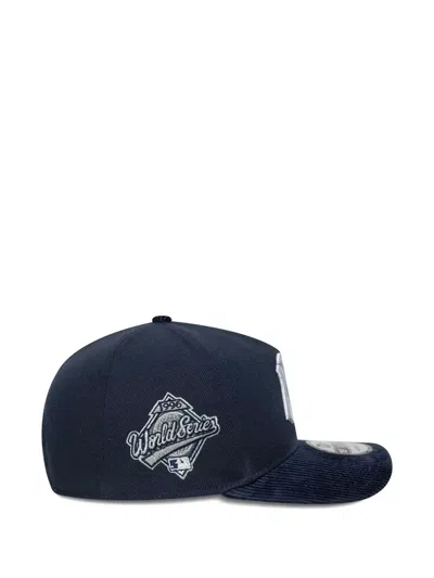 New Era Corduroy-peak Logo-embroidery Baseball Cap In Blue