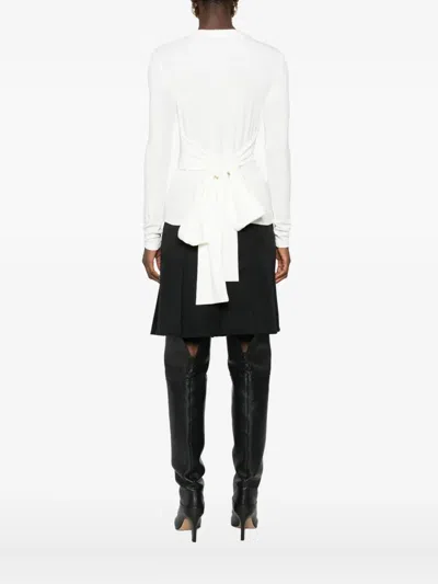Eleh Bow-embellished Jumper In White