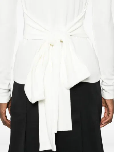 Eleh Bow-embellished Jumper In White