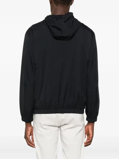 Montecore Zip-up Hooded Jacket In Black