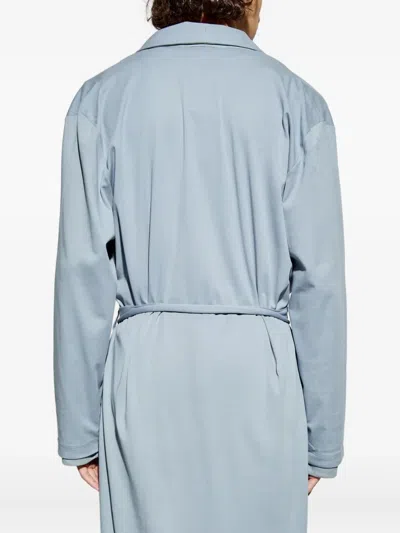 Hanro Belted Pocket Robe In Blue