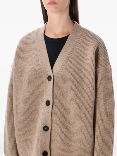 Studio Nicholson Whitt Merino Wool Cardigan In Brown