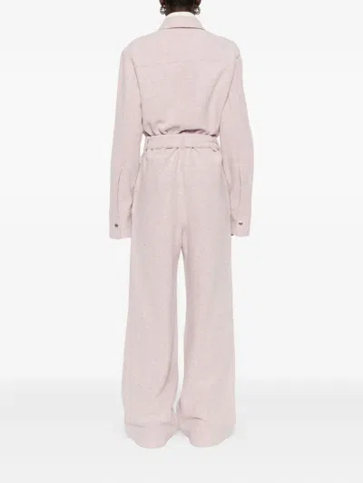 Jil Sander Women Wool Blend Jumpsuit In Pink