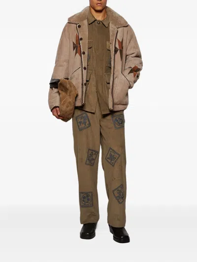 Baziszt Bosta Long-sleeve Shirt Jacket In Brown