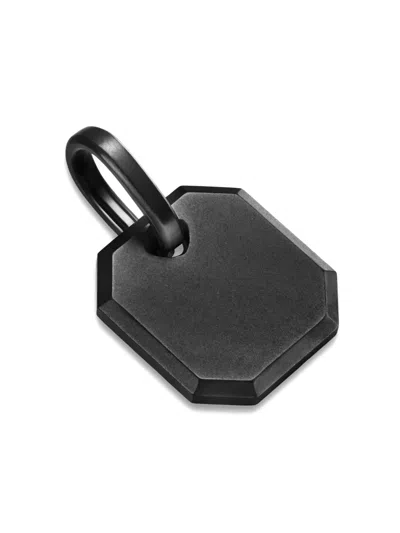 David Yurman Titanium Octagonal Amulet Pendant In Black