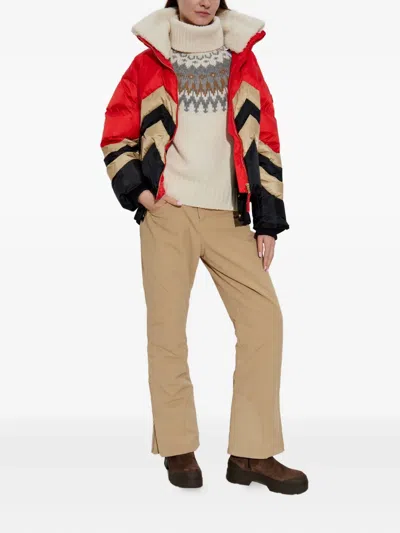 Bogner Ingrid Patterned Turtleneck Sweater In Neutral