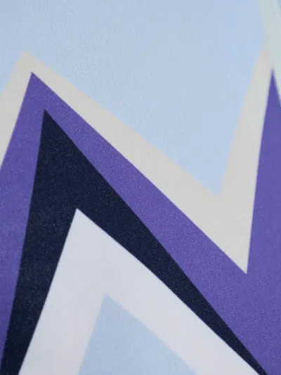 Bogner Beline Zigzag-pattern Zip T-shirt In Blue