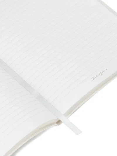 Dolce & Gabbana Medium Blank Notebook Textile Cover In Green