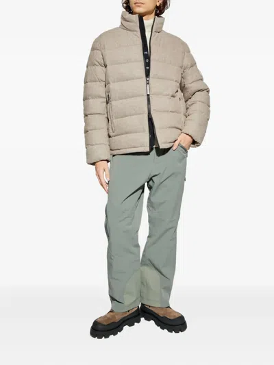 Bogner Zip Puffer Jacket In Neutral