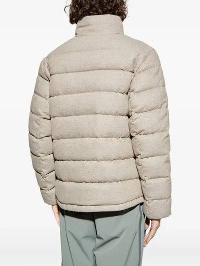 Bogner Zip Puffer Jacket In Neutral