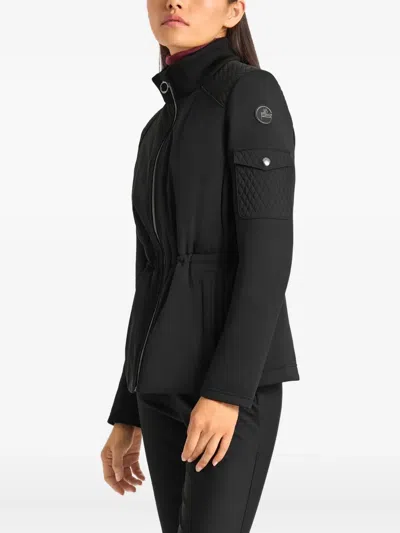 Fusalp Quilted-panel Jacket In Blue