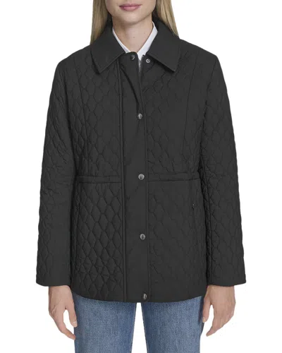 Cole Haan Honeycomb Quilted Jacket In Black