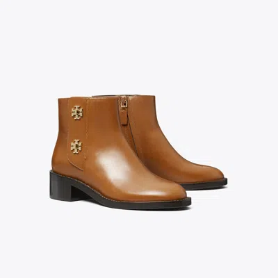 Tory Burch Turnlock Ankle Bootie In Brown