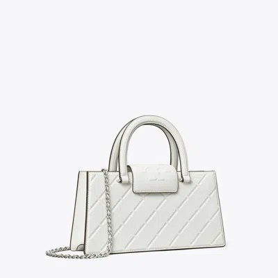 Tory Burch Fleming East-west Tote In White