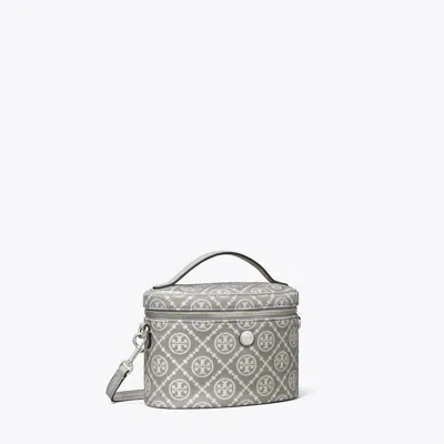 Tory Burch T Monogram Soft Vanity Case In Gray
