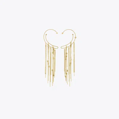 Tory Burch Chain Ear Cuff In Gold