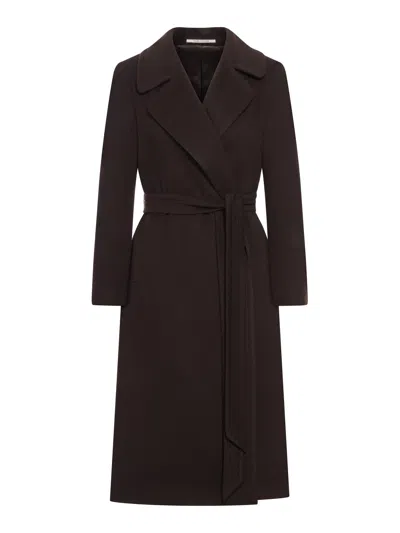 Tagliatore Molly Wool And Cashmere Coat In Brown