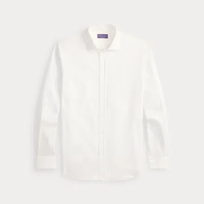 Ralph Lauren Pleated-bib French Cuff Tuxedo Shirt In Brown