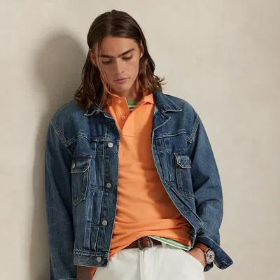 Ralph Lauren The Iconic Mesh Polo Shirt In Blue