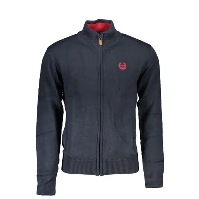 Gianmarco Venturi Blue Cotton Sweater In Blue