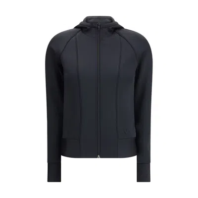 Valentino Structured Technical Jersey Sweatshirt In Blue