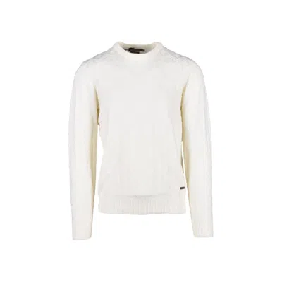 Gianni Lupo Cream Marabou Sportswear In White