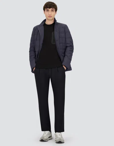 Herno Modern Blazer With High Collar And Pockets In Black