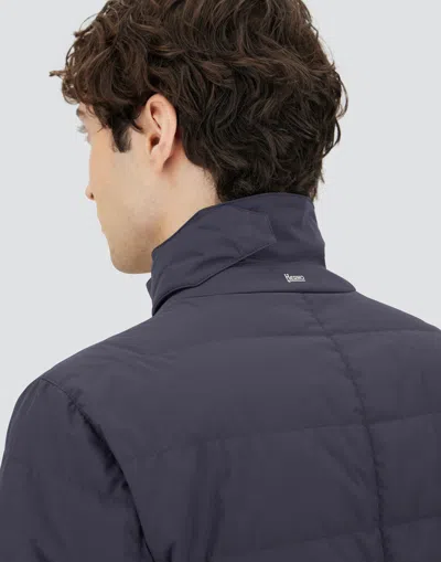 Herno Modern Blazer With High Collar And Pockets In Black