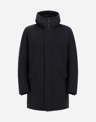 Herno Hooded Parka Down Jacket Clothing In Black