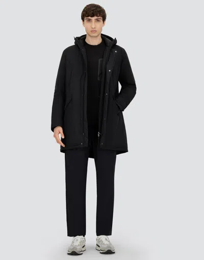 Herno Hooded Parka Down Jacket Clothing In Black