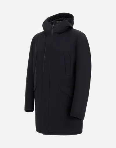Herno Hooded Parka Down Jacket Clothing In Black