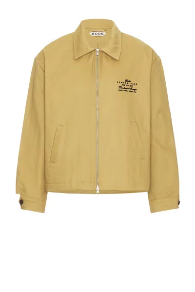 Bode Central Park Jacket In Brown