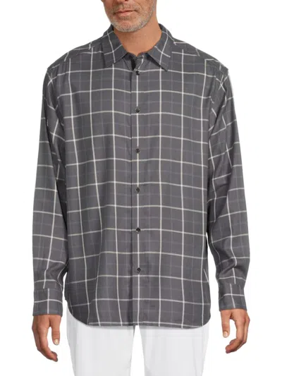 Rag & Bone Men's Matthew Cotton-blend Flannel Shirt In Blue