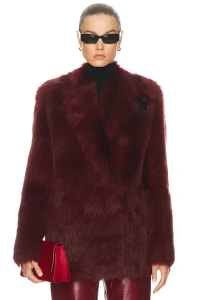Khaite Willow Jacket In Burgundy