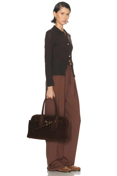 Miu Miu Aventure Camoscio Bag In Brown