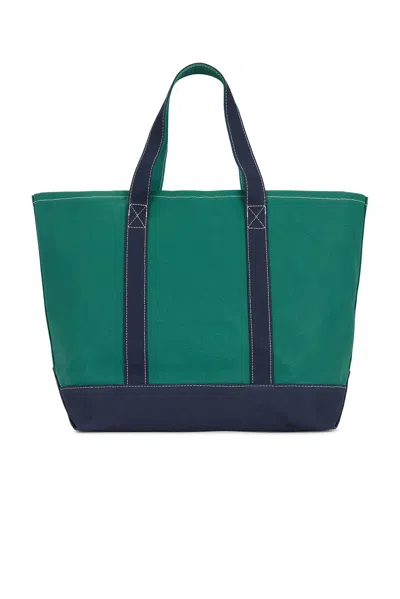 Sporty And Rich Syracuse Two Tone Tote Bag In Green