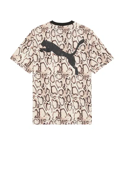 Puma X A$ap Rocky Snakeskin Tee In Brown