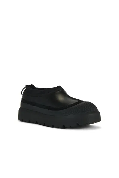 Ugg Leather Tasman Weather Hybrid Slippers In Black