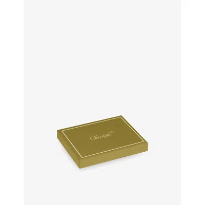 Christofle Palladium Engraved Coasters Set Of Two Coasters In White