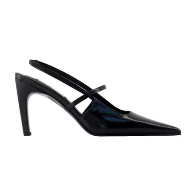 Totême Toteme Naplack Stiletto Slingbacks In Black
