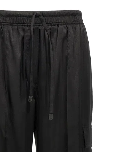 Tom Ford Cargo Silk Pants In Black