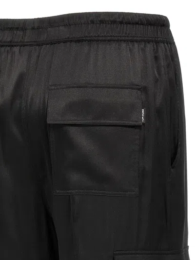 Tom Ford Cargo Silk Pants In Black
