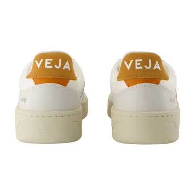 Veja V-90 Leather Sneaker In White