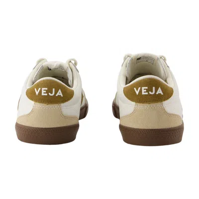 Veja Suede And Leather Low-top Sneakers In White