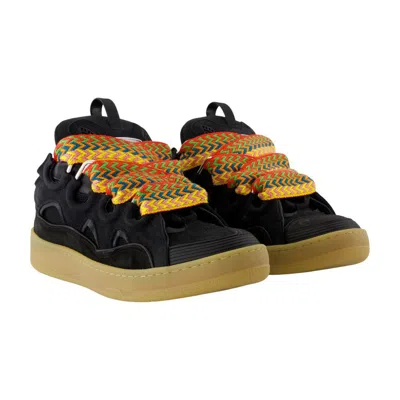 Lanvin Curb Sneakers In Black